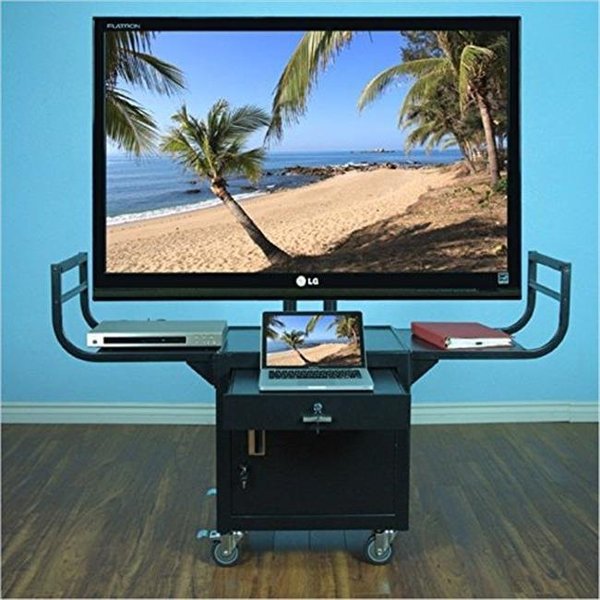Vti Manufacturing VTI Manufacturing 10235 65 in. Large Flat Panel LCD TV Cabinet Cart Monitor 10235